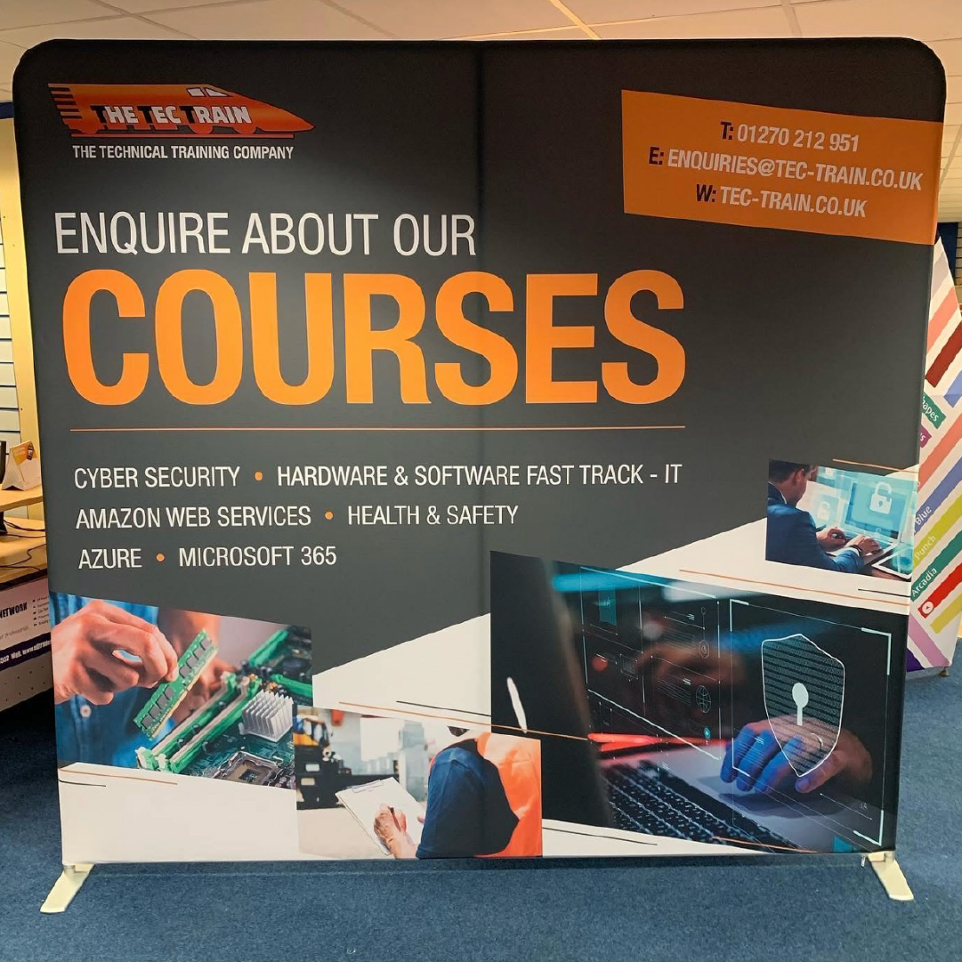 Fabric Stand with Bespoke Design for The Tec Train