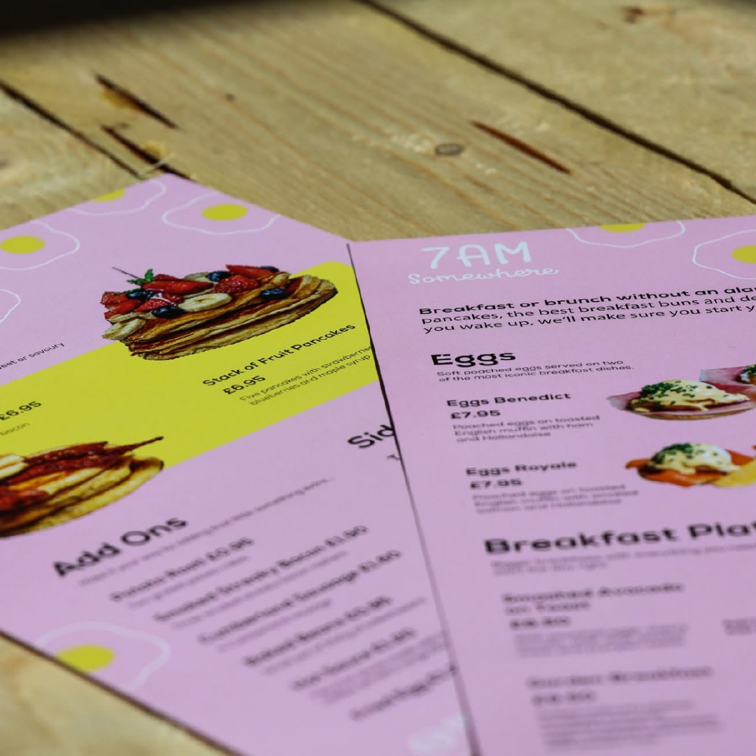 Bespoke branded menus